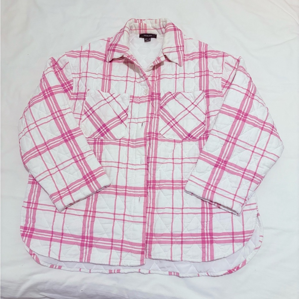 Primark Women’s Plaid Pink Jacket US 10